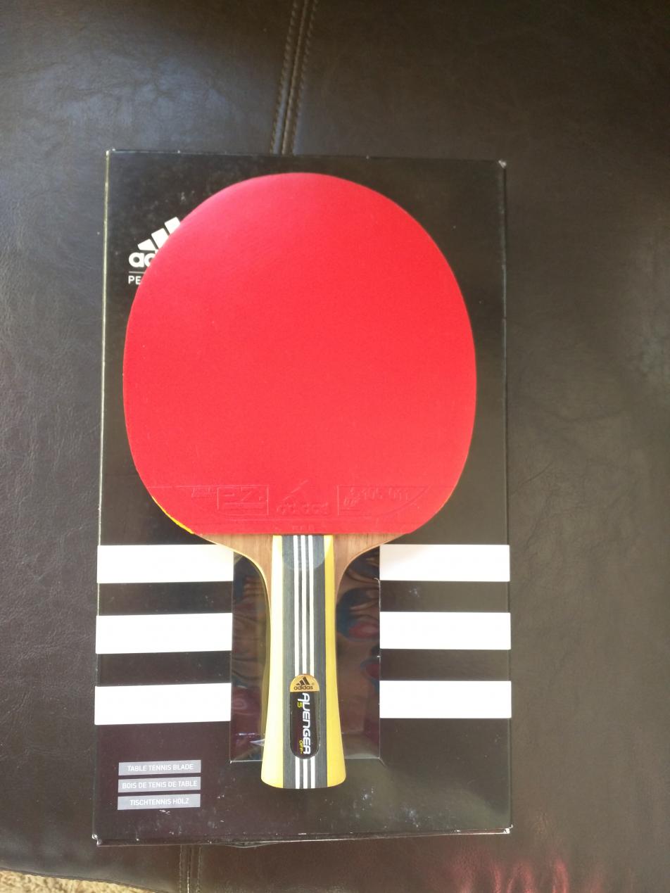 FS: Adidas Avenger 5 w/ P7 2.0 (Nearly New) (Shipped from US) - $110 |  TableTennisDaily